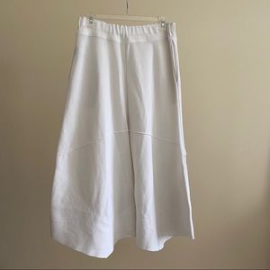 ISSEY MIYAKE wide leg pants in white
